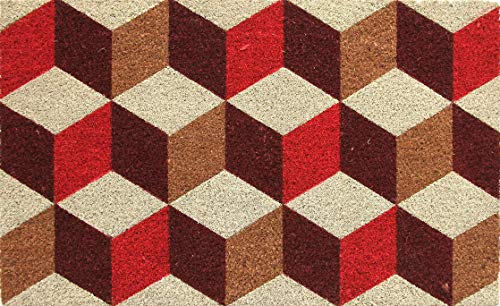 Coco&Coir Door Mat | Natural Coir | Non-Slip | Thick Coir | Premium Quality | Rubber Backed | Eco-Friendly | Indoor | Outdoor | Heavy Duty | Entr