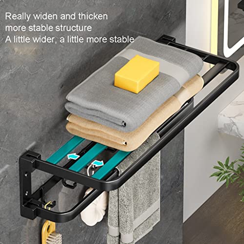 HIGOH Towel Racks,Bathroom Towel Rack Wall Mounted Towel Holder,Bathroom Towel Rack,Wall-Mounted Toilet Towel Storage Rack Bathroom