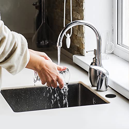 Kitchen Sink Hole Covers, 2 inch Stainless Steel Sink Tap Hole Plug Matte Black Faucet Hole Cover Kitchen Sink Hole Cap for Leakage Prevention