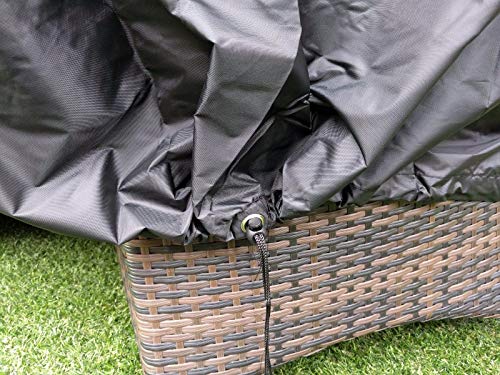 Speedwellstar Round Garden Table Hot Tub Cover Fitted Circular Drawstring Circular (Large)