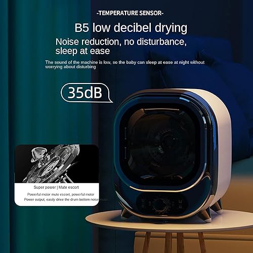 Tumble Dryer, 450W Mini Compact Tumble Laundry Dryer for Home, Electric Tumble Laundry Dryer For Apartment,Home,Dorm for Balconies, Bathrooms, an