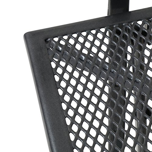 greemotion Hanging Balcony Table, 60 x 40 x 56 cm, Plastic-coated Steel Height Adjustable Wall Folding Table, Weather-resistant, Anthracite-grey