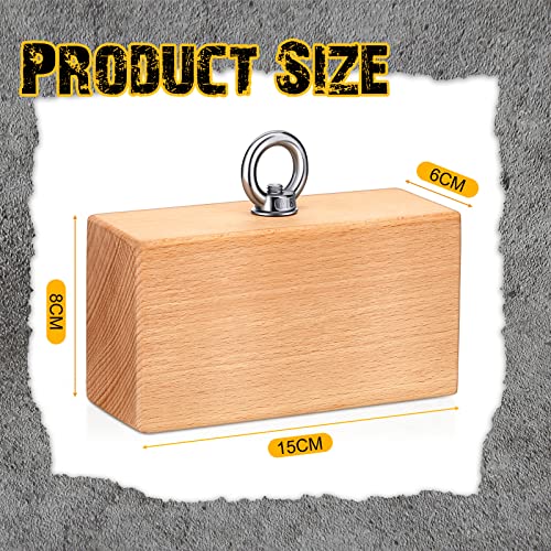Wettarn Wooden Pinch Block Grip Workout Hand Grip Pinch Block Climbing Power Forearm Trainer Finger Exerciser Strength Training Equipment for Fit