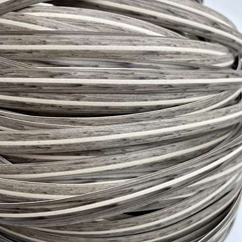 LukLoy Plastic Woven Rattan Repair Material for Outdoor Garden Patio Furniture, Durable Wicker Bench Chair Table Repair Kits (Grey)