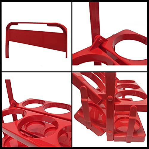 TBEONE Glass Collector Carrier Milk Bottle Holder, Foldable Wine Rack Beer Bottle Portable Wine Beer Rack Basket for Bar Outdoor Picnic Party