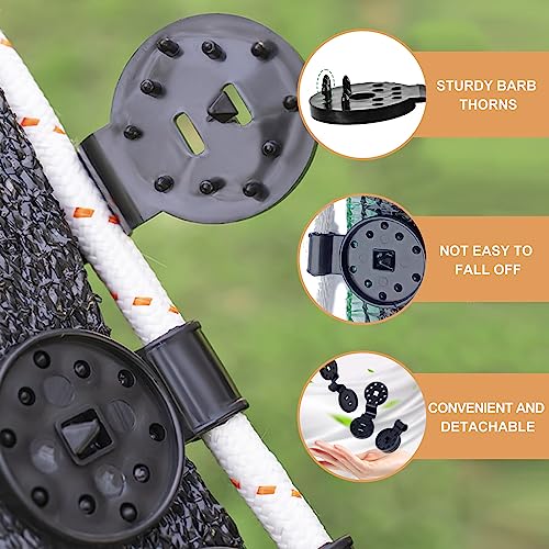 Jogoico 100pcs Shade Cloth Plastic Clips, Reusable Lock Grip for Sunshade Net, Windproof Garden Shade Net Clip for Tent Shelters Fixing, Greenhou