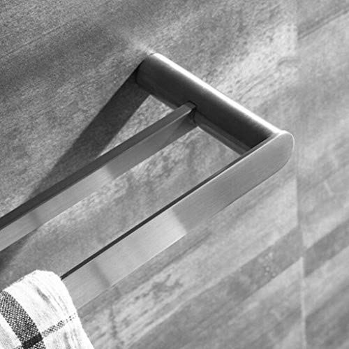 RSOCHS Bathroom Lavatory Towel Rack Towel Shelf with Towel Bars Wall Mount Holder, SUS 304 Stainless