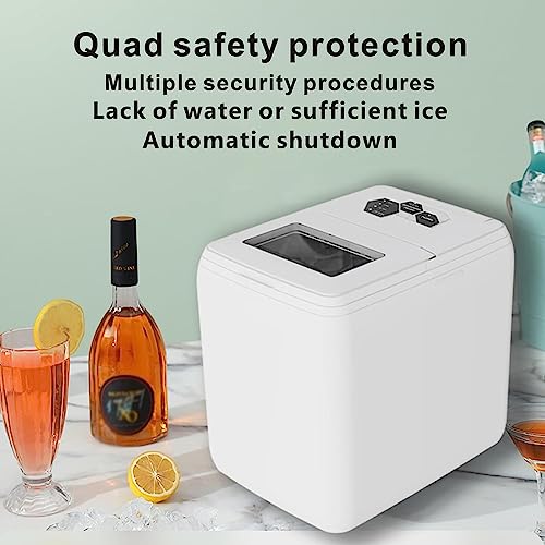 Shykey countertop ice machine Ice Maker Home Use Outdoor Use 24lbs Mini Ice Maker Fast Cube Countertop for Home/Office/Bar Electric Portable Ice
