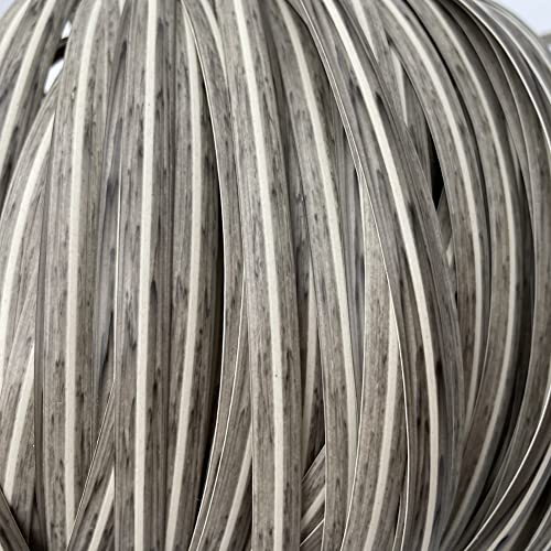 LukLoy Plastic Woven Rattan Repair Material for Outdoor Garden Patio Furniture, Durable Wicker Bench Chair Table Repair Kits (Grey)