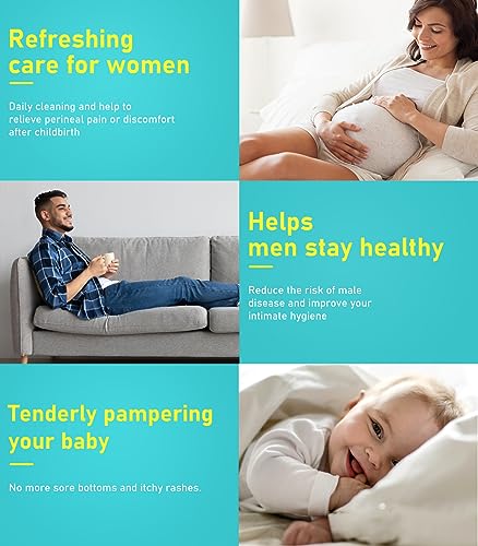 Portable Bidet 450ml/ 15oz Green Bidet Portable Travel Bidet Hygiene Care, Perineal Bottle for Postpartum Essentials, Perineal, and Pregnancy Cle