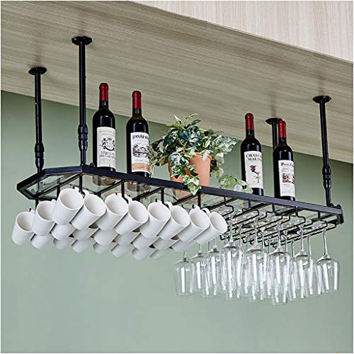 Stylish Simplicity Down Wine Rack Multifunctional Wine Rack Glass Wine Glass Holder Vintage Wrought Iron Wine Rack - Restaurant Kitchen Bar Glass