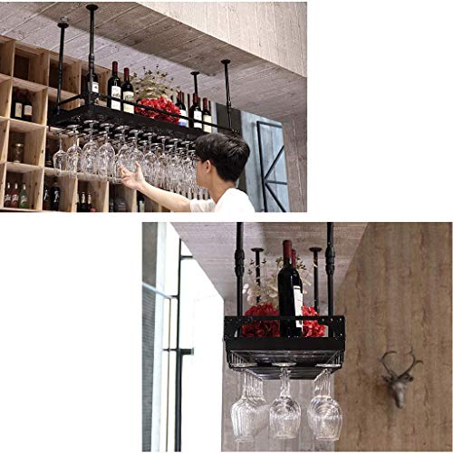 MiroDo Hanging Wine Racks Wine Glass Rack Red Wine Cup Holder Goblet Rack Bottle Rack Glass Rack Stemware Racks Vintage Style Decoration Storage