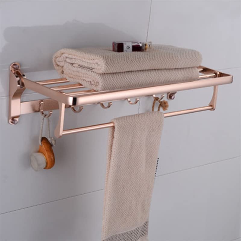 HIGOH Towel Racks, Bathroom Towel Rack Wall Mounted Towel Holder,Bathroom Aluminum Towel Rack,European Bathroom Rack,Space Towel Holder