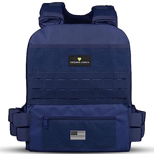 Turquoise America Adjustable Weighted Vest Weight Vest for Men - Strength Training Equipment, Running, Weighted Vest for women Workouts, WODs