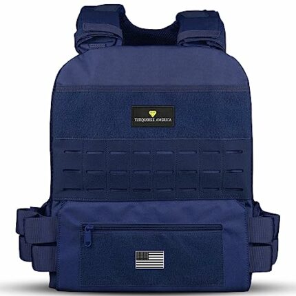 Turquoise America Adjustable Weighted Vest Weight Vest for Men - Strength Training Equipment, Running, Weighted Vest for women Workouts, WODs