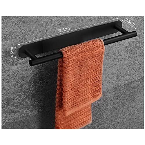 Self Adhesive Towel Rail-XINGLO, SUS304 Brushed Finish Stainless Steel ,Bathroom Towel Holder 40 cm / 15.75 inches, Towel Rails Wall Mounted, for