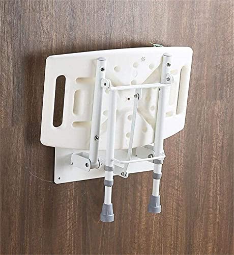 taimowei Wall-Mounted Shower Seat Stool, Aluminum Alloy Foldable Bath Stool Adjustable Height Bath Chair,Household Goods