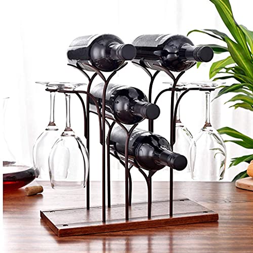 NEOCHY Wine Rack Ornaments Wine Glass Rack Upside Down Household Solid Modern Light Wine Cabinet Wine Wine Rack Display Stand