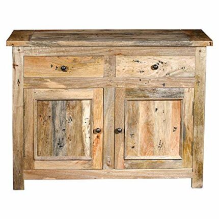 Artisan Furniture Classic Small Sideboard with Two Drawers, Mango Wood, Brown, One Size
