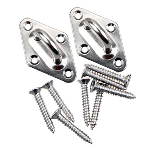 HONGCI M8 Heavy Duty Sun Shade Sail Fixing Kit for Garden Triangle and Square, Rectangle - 304 Stainless Steel Sun Shade Sail Fixing Hardware Acc