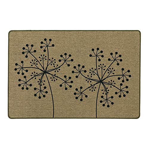 JVL Elegance Range Dandelion Indoor Mat 50 x 75 cm