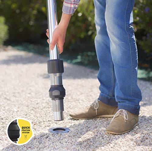 GARD & ROCK - Aluminium ANCHORING BASE, flush with the ground - Suitable for screwing or concrete sealing on any type of ground - Quick Fixation