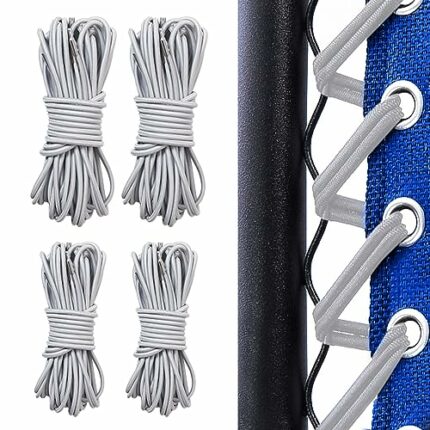 SKHAOVS 4 Pieces Universal Zero Gravity Chair Repair Cord Kit 1.3m/2m Replacement Elastic Cords Repair Tool Kit for Garden Chairs Repairing Zero
