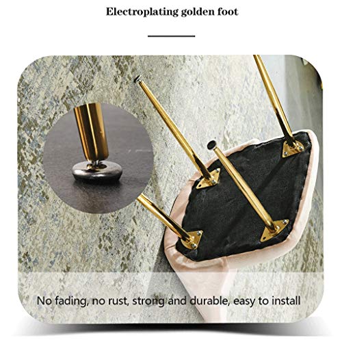 Modern Kitchen Dining Room Chairs Velvet Dining Chair with Metal Legs Velvet Seat And Backrests Kitchen Living Room Lounge Counter Chairs (Color