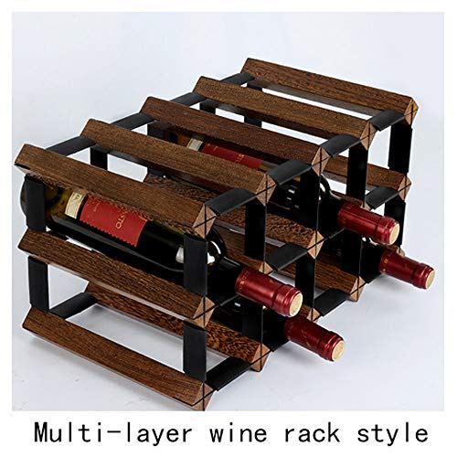 PIBM Living Room Decoration Wine Rack Wall Hanging Creative Wine Display Stand Adornment European Style J1120, a