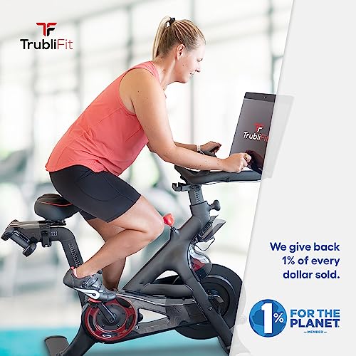 TrubliFit Replacement Extra Wide Bike Seat for Peloton Bike & Bike+, Oversized Bike Seat Cushion, Bike Saddle Replacement for Women & Men, Access