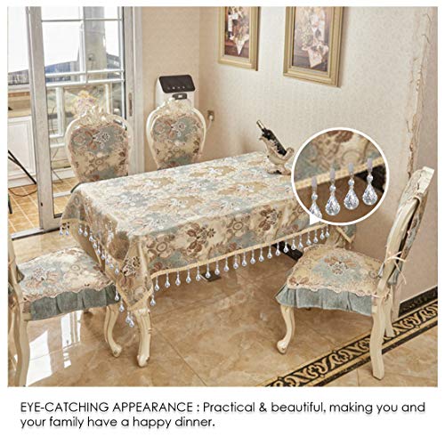 Keadic 10Pcs Cucurbit Christmas Tablecloth Weights Crystal Glass Teardrop Prisms Pendant Tablecloth Weights Kit, Crystal Chandelier Pendants Part