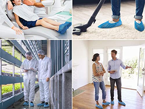 Beper C206UTI002 Waterproof Set of 100-Disposable Shoe Covers, Blue, One Size