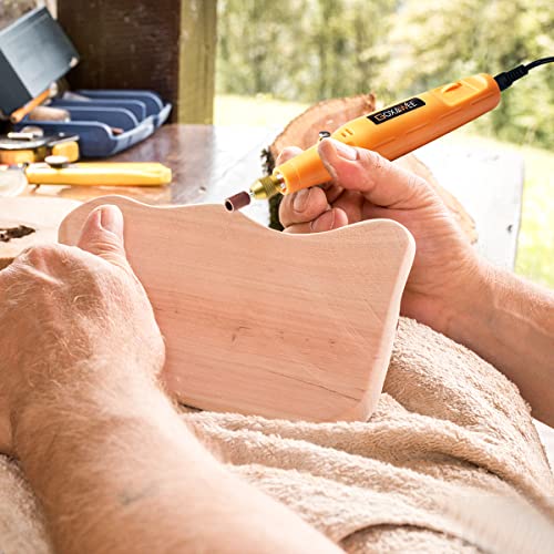 GOXAWEE Mini Corded Rotary Tool, 24V Multi-Purpose Power Electric Grinder Kit with 104 Rotary Tool Accessories for Engraving, Drilling, Sanding,