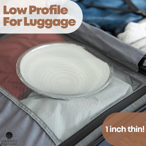 Mavoro 10x Magnifying Mirror Suction Cup Mirror. 9in Large Makeup Mirror with Magnification and 3 Strong Suction Cups. Large Magnified Mirror, Sh