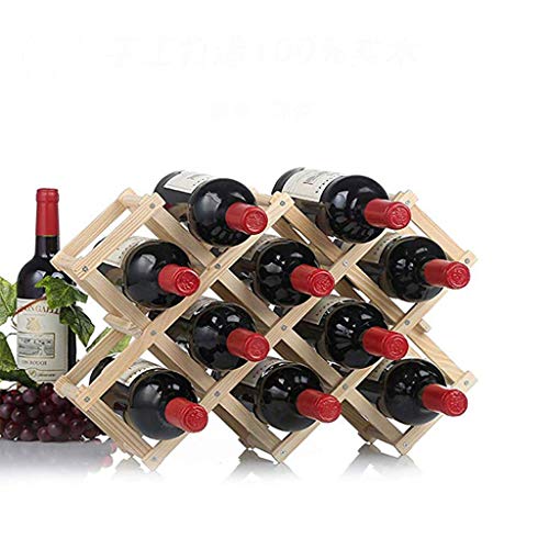 PIBM Fashion Creative Wooden Wine Rack 3/6/10Wine Bottles Assembly Wine Rack Kitchen Bar American Creative Wine Rack Free Standing J1114