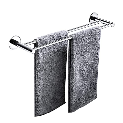 Towel Shelf Wall Mounted Towel Rack Stainless Steel Towel Bar No Drilling Self Adhesive Anti-rust For Kitchen Bathroom,Chrome A,40cm