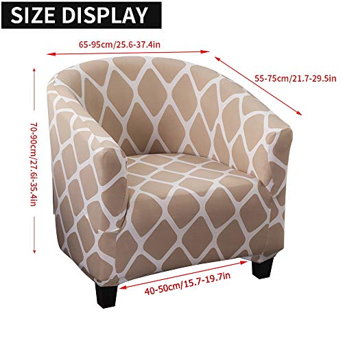 Jianyana Sofa Slipcovers Washable Stretch Sofa Slipcover Tub Chair Cover Armchair Protector Club Chair Cover Furniture Cover with Elastic Stretch
