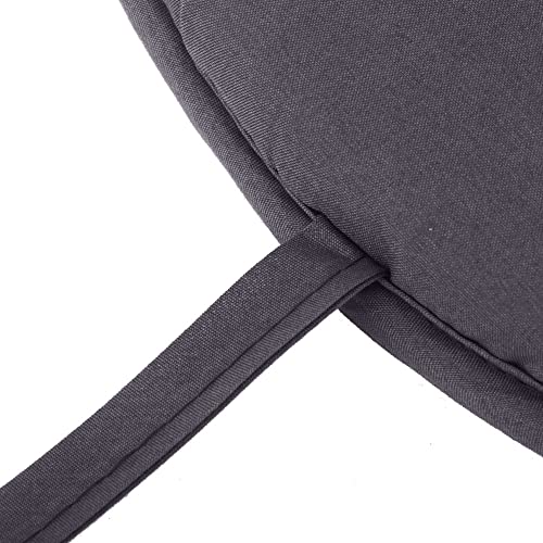 MOVKZACV Round Bistro Circular Chair Cushion With Ties Seat Pads For Dining Chairs Kitchen Garden Italian Fabric Removable Cover Indoor Outdoor S