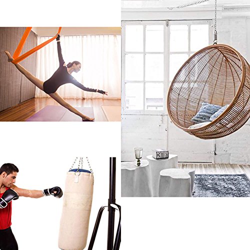 LABABE 700 LB Hammock Hanging Kit Heavy Duty Ceiling Carabiner Hooks with Steel Wall Anchors for Swing, Chair, Yoga Exercise