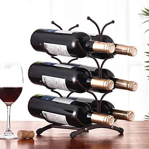 NEOCHY Wine Rack Metal Freestanding Kitchen Storage Stand Wine Cabinet Grape Wine Shelf Display Bar