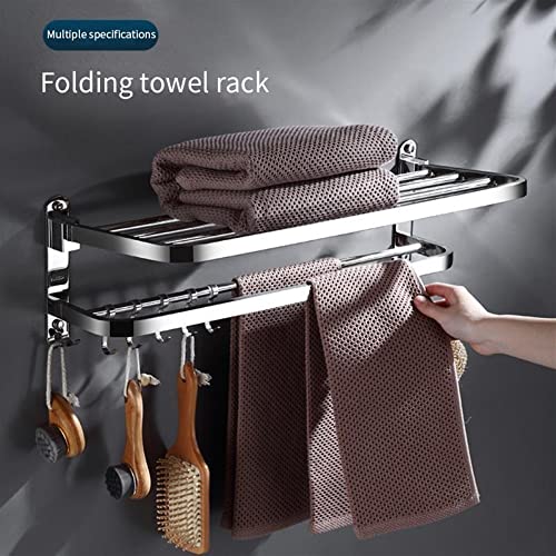 HIGOH Towel Racks,Bathroom Towel Rack Wall Mounted Towel Holder,Towel Rack,Wall-Mounted Bathroom Towel Organizer Storage Rack Hanger Shelf,Towels