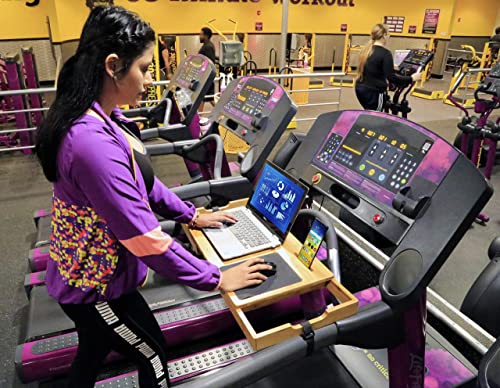 SmartFitness Universal Treadmill Desk, Treadmill Laptop Holder, Treadmill Laptop Stand, Treadmill Laptop Desk, Treadmill Desk Attachment, Laptop