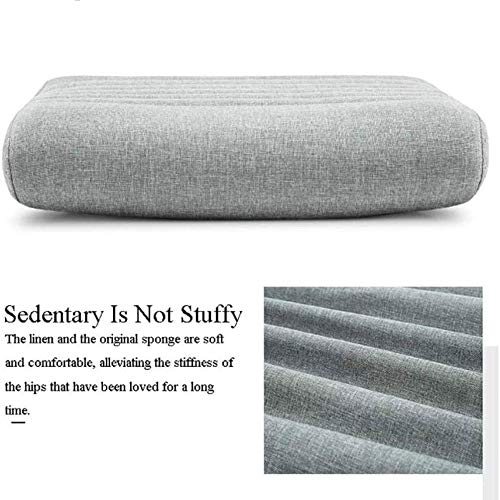 NXYJD Home Office Chair, Gray Office Chair, Comfortable Upholstered Computer Chair, Adjustable Height Swivel Chair, Home Office Furniture