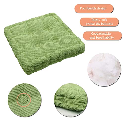 ASDF Garden Furniture Pad, Outdoor/indoor Water Thicken 2 Seater Bench And Patio Furniture Pad Cushion 45x45cm green-2