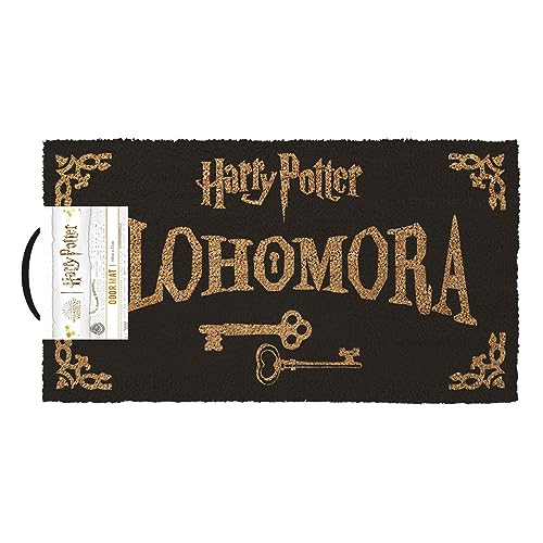Pyramid International HARRY POTTER Door Mat (Coir Alohomora Design) 33cm x 60cm Coir Doormat, Outside and Inside Door Mat, Official Merchandise