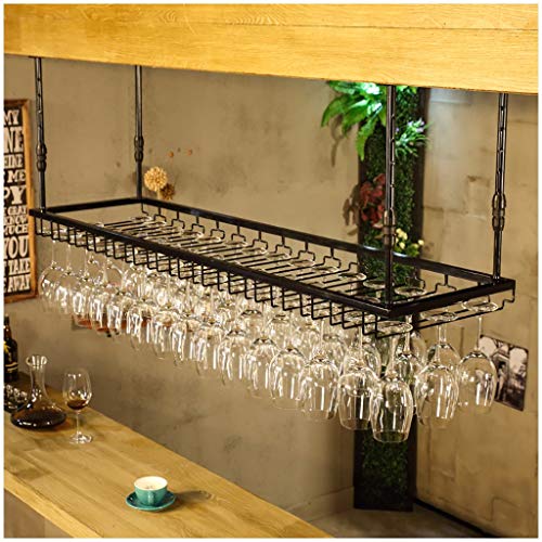 Stylish Simplicity Industrial Retro Stylish Simplicity Down Wine Rack Simple Display Wine Glass Holder Household Goblet Holder Adjustable Height