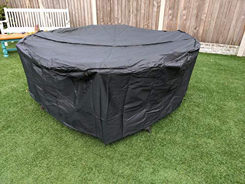 Speedwellstar Round Garden Table Hot Tub Cover Fitted Circular Drawstring Circular (Large)