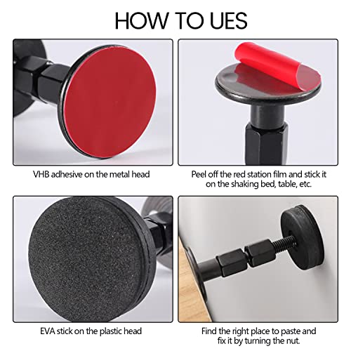 LECEVOCY Adjustable Threaded Bed Frame Anti-Shake Tool,4PCS for Bed Frame