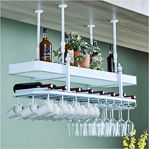 Stylish Simplicity Down Wine Rack Multifunctional Wine Rack Glass Wine Glass Holder Vintage Wrought Iron Wine Rack - Restaurant Kitchen Bar Decor
