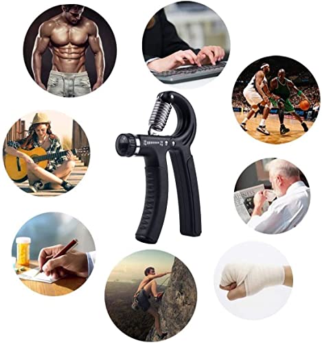 IDEAPRO Hand Grip Strengthener Adjustable Resistance (10-50kg),Hand Grip Exerciser,Forearm Grip, Hand Squeezer, Hand Exercise, Gripper, Finger St